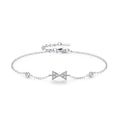 SL2038 925 Sterling Silver Fashion Creative butterfly Chain Bracelet Women Fine Jewelry Gifts for Valentine's Day
