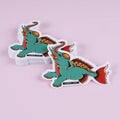 Custom Vinyl Printing Adhesive Label Waterproof Cartoon Diecut logo Sticker