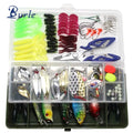 77pcs 120pcs Fishing Lure Set ABS Material Tackle Boxes Lead and Metal Soft Plastic Freshwater Lures Pike Target Species MegaBDM