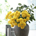 40 cm Silk Dandelion Small Ball Chrysanthemum Real Touch Artificial Flower Wedding plastic Ping Pong Flowers