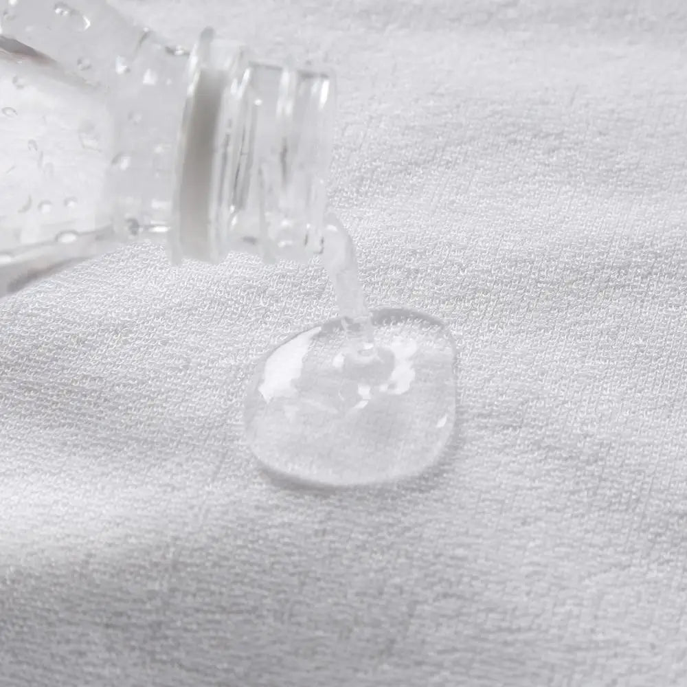Hotel Supplier Hypoallergenic Pure White Polyester Waterproof Mattress Protector for Adults