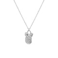 Wuqie 925 Silver Cute Bear Pendant Necklace Special Design Totoro Pendant Necklace