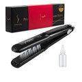 Tourmaline Vapor Steam Hair Straightener - LED Display Titanium Plate Electric - Ideal for Home Hotel & Outdoor Use