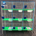 2023 Hot Sales 12 Doors Galvanized Low Carbon Steel Doe Rabbit Cage for Rabbit Breeding Farming
