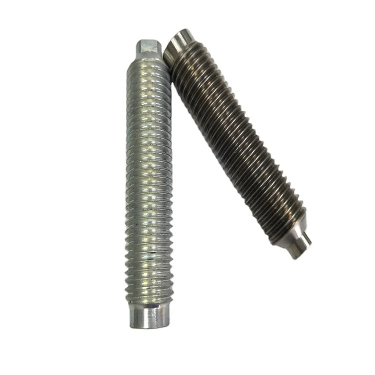 Black Galvanized Carbon Steel Fasteners Stainless Steel Threaded Rod with Hex Head ISO Standard Plain Finish