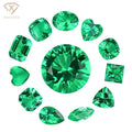 Wholesale Prices Per Carat 1.5-14mm Synthetic Hydrothermal Lab Created Grown Gemstones Loose Green Colombian Emerald Stone