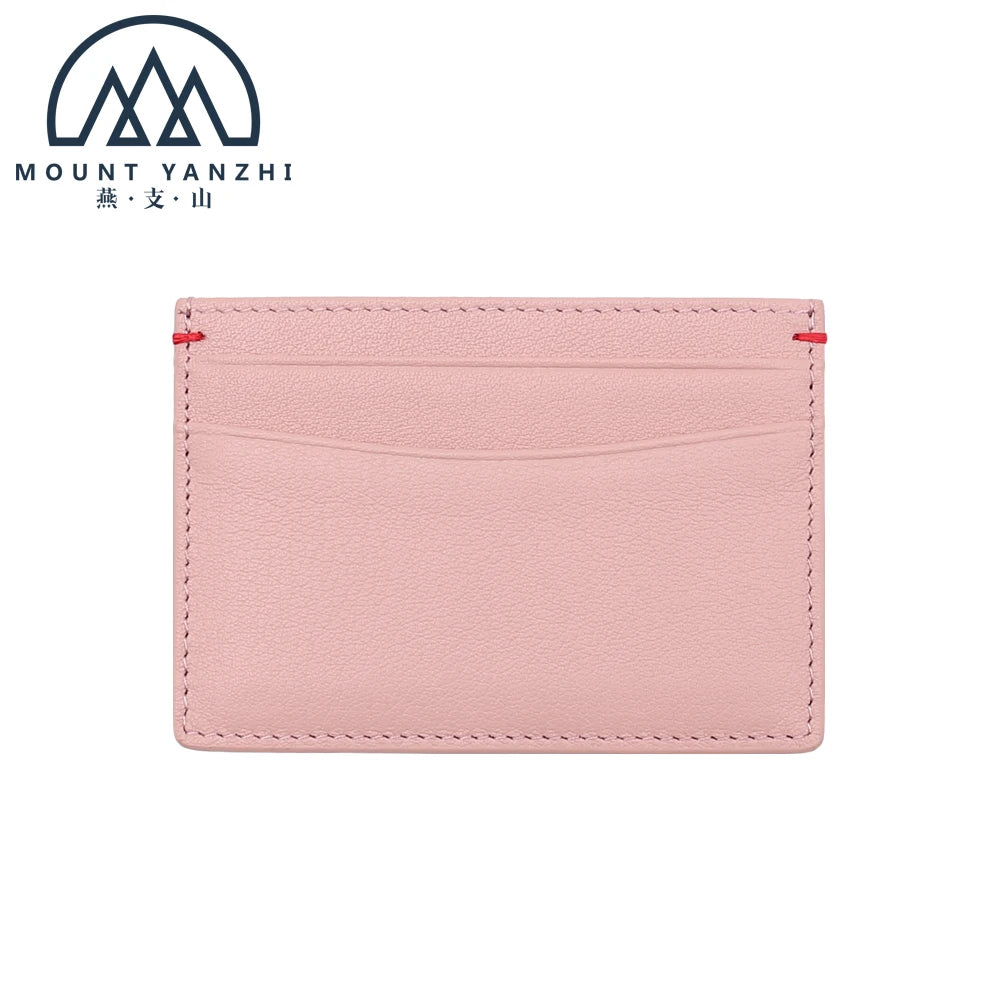 Personalized Customized Logo Minimalist Slim Cardholder Leather Business Credit Card Holder Sleeves
