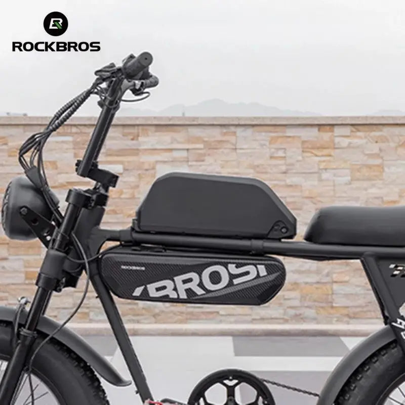ROCKBROS Bicycle Bag Mountain Hard Shell Bike Tube Pack Bicycle Front Beam Electric Bike E-Bike Bag
