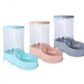 3.5L Plastic Automatic Pet Feeder & Water Dispenser for Cats Dogs Small Animals Waterproof Indoor Use Transparent Storage
