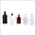 150ml 180ml 200ml 250ml 400ml Custom PET Plastic Bottle Package Flat Bottle Flip Cap Flask Uncover Container