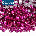 Factory Wholesale Rose B Glass Stones Flat Back Cold Fixation Non Hot Fix Crystal AB Rhinestones for Nails Tumblers DIY