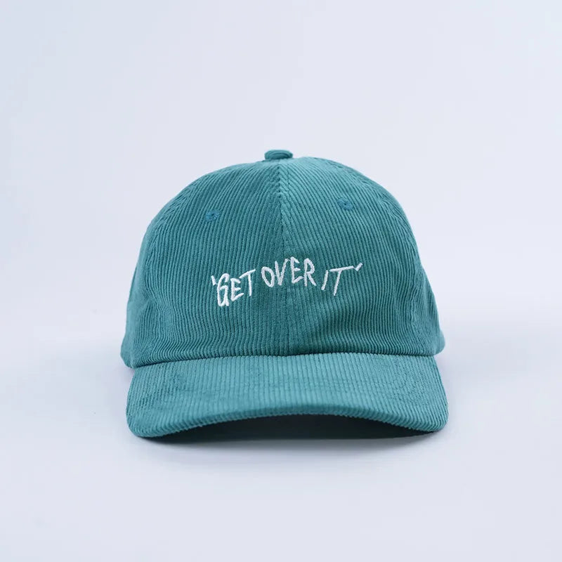 Custom Oem Design 6 Panel Sport Curved Brim Hat Embroidery Logo Corduroy Gorras Corduroy Hat Unstructured Snapback Cap