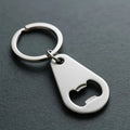 Direct Factory Custom Metal Keychain Bottle Opener Silver Black Personalized Logo Fashionable Promotional Gifts