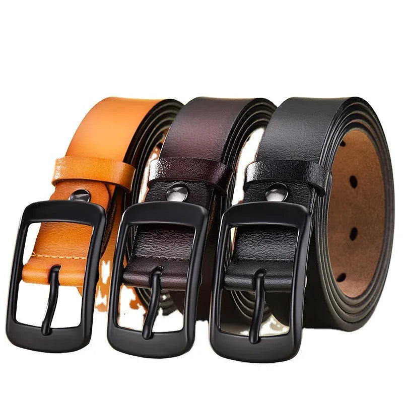 LQbelt New Fashion Women's Pin Buckle Belt Jeans Cowhide Belts for Women Genuine Leather Belt Factory Wholesale