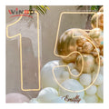 Winbo Rgb Logo Light Number Custom Birthday Age Neon Sign Letters Droshipping Sign Neon for Party Wedding