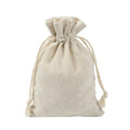 Eco Custom Logo Printed Drawstring Canvas Bags Gift Jewelry Packaging Organic Cotton Canvas Pouch