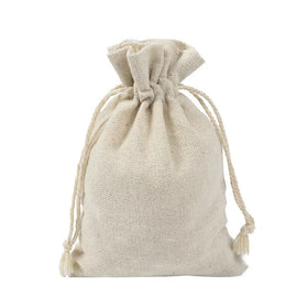 Eco Custom Logo Printed Drawstring Canvas Bags Gift Jewelry Packaging Organic Cotton Canvas Pouch