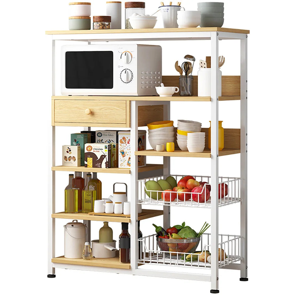 Multifunctional Dropshipping Kitchen Storage Rack Drawer Mesh Basket Creative Combination Utility Organizer Shelf Household 2pcs