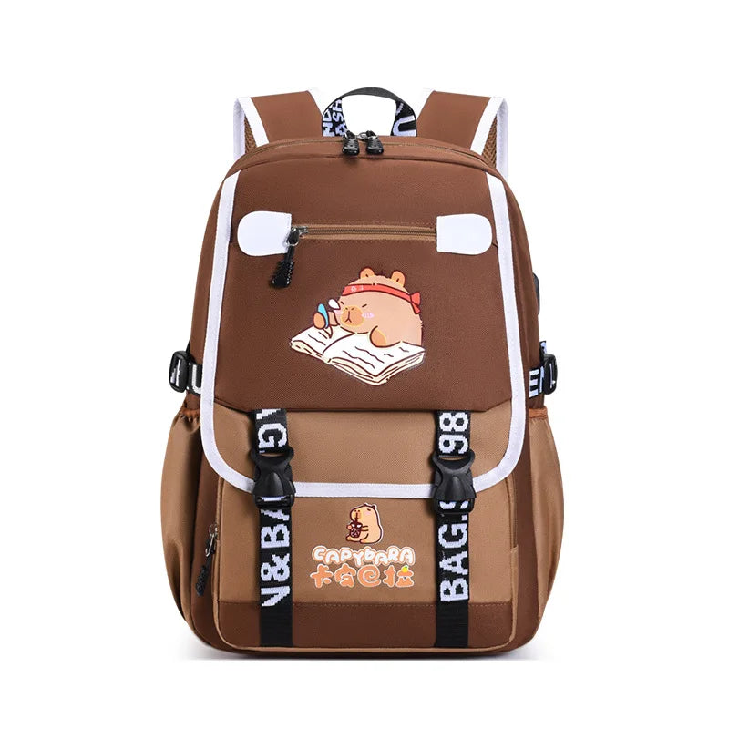 New Cartoon Schoolbag Students 1-6 Grade Light Large Capacity Wear-resistant Portable Waterproof Backpack