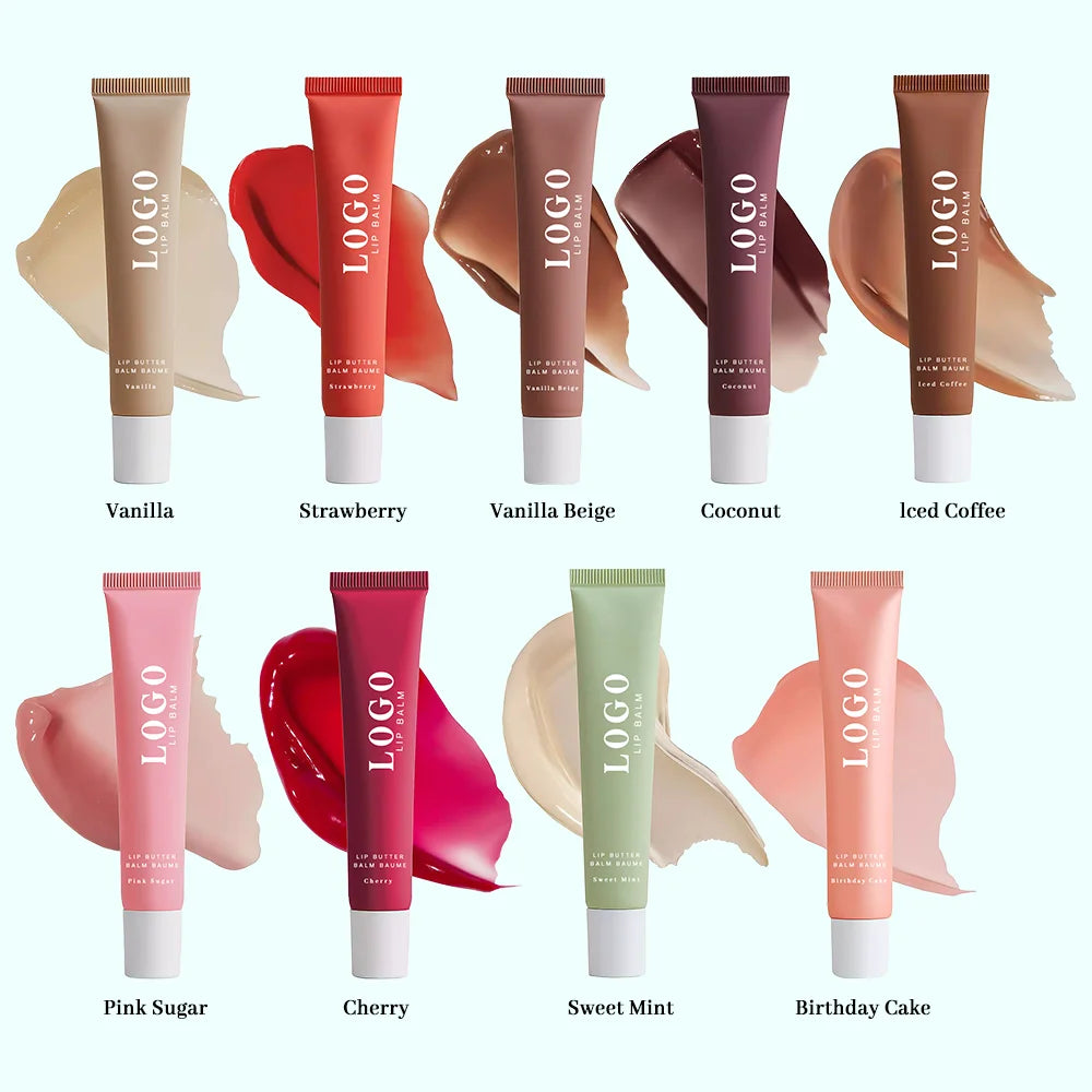 New Arrivals Liquid Lip Butter Balm Lip Gloss Private Label Vegan Moisturizing Hydrating Lip Balm Custom Your Logo