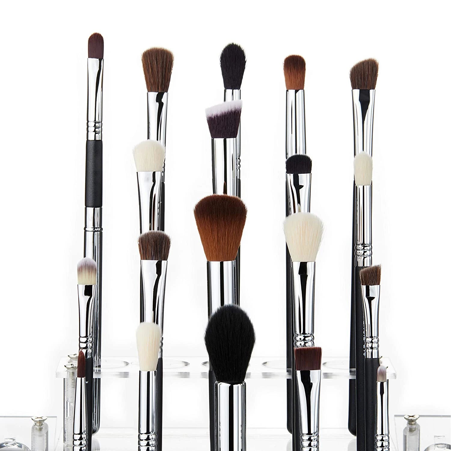 19pcs Private Label Professional Eye Shader Makeup Brushes Blending Crease Highlight Eyebrow Eyeshadow Brush Set