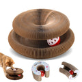 Modern Large Cat Scratching Board with Collapsible Track Ball and Disc Paper Material Carton Packed