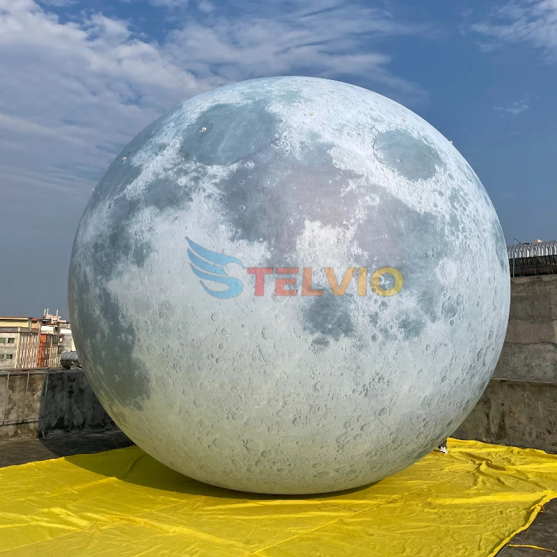 Wholesale Large Inflatable Giant Moon Planet Balloon Inflatable Moon Earth with LED Light