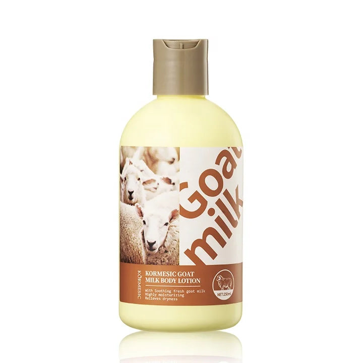 KORMESIC Hot Sales Goat Milk Body Lotion Brighten Complexion Moisturizing Hydrating Body Lotion