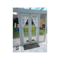 White Square Mesh Magnetic Insect Fly Screen Door