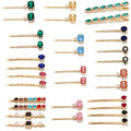 Korean Ins Net Red Rhine-drill Hairpin Set Designer Gemstone Hair Rhinestone Hair Accessories