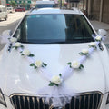 L06261 Wholesale Artificial White Wedding Car Decoration Wedding Car Decoration for Romantic Wedding MegaBDM