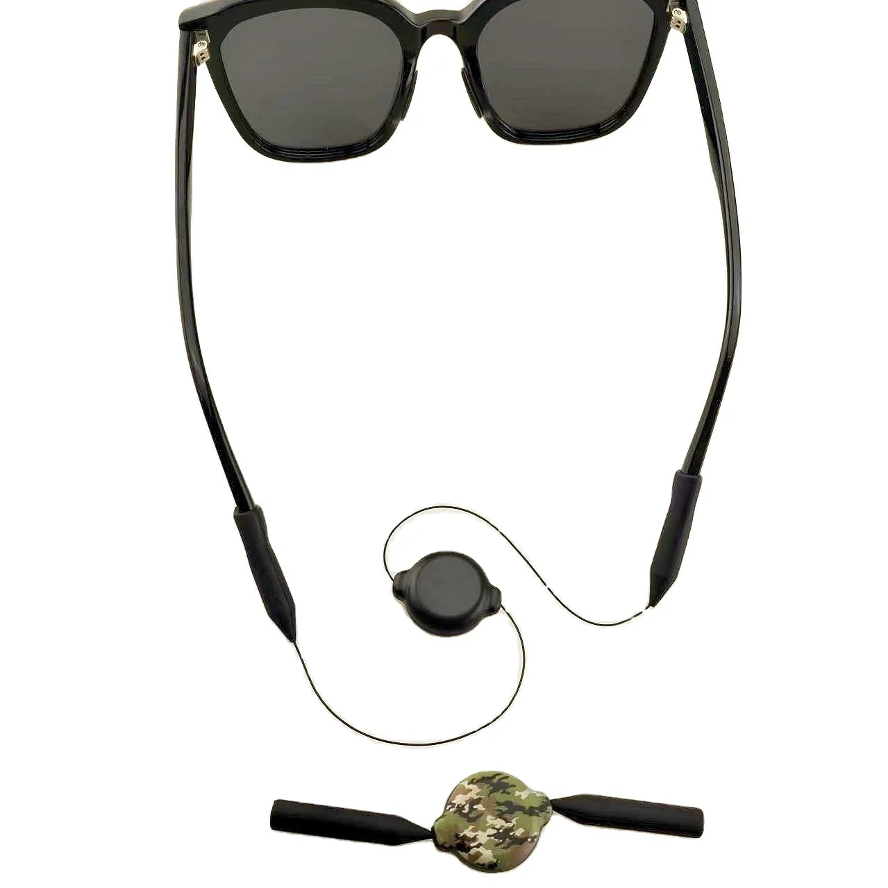 Adjustable Retractable Sunglasses Holder with Twisting Eye Glasses Straps Eyewear Retainer Lanyard Accessory