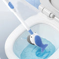New Liquid Suction Cup Toilet Brush with No Dead Corners Silicone Powerful Cleaning Set Bathroom Plastic Brush MegaBDM