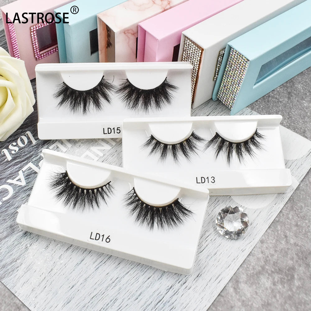 LD Shorter Eye Lashes Wholesale Mink Eyelash Full Strip Eyelashes 100 Hand Made 3d Eyelashes Vendor