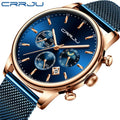 CRRJU Watch 2266 Men New Fashion Mens Watches Stainless Steel Top New Luxury Sports Chronograph Quartz Watch Relogio Masculino