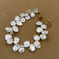 11-13mm Big KESHI Baroque Natural Freshwater Pearl Bracelet AAA High Luster Freshwater Pearl Bracelets & Bangles