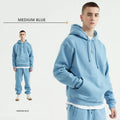 Fashion Street Style Blank 345G Hoodies Customizable logo Option Oversized Unisex Cozy Cotton Urban Wear Hoodies Set