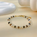 New Cute Design High Quality Colored Tiger Eye Stone Stainless Steel Bohemian Bracelet Personalized Chain for Men Women 1379