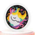 DIY Kids Educational Toy Kit Mini White Framed Unicorn 5D Crystal Diamond Painting With Frame