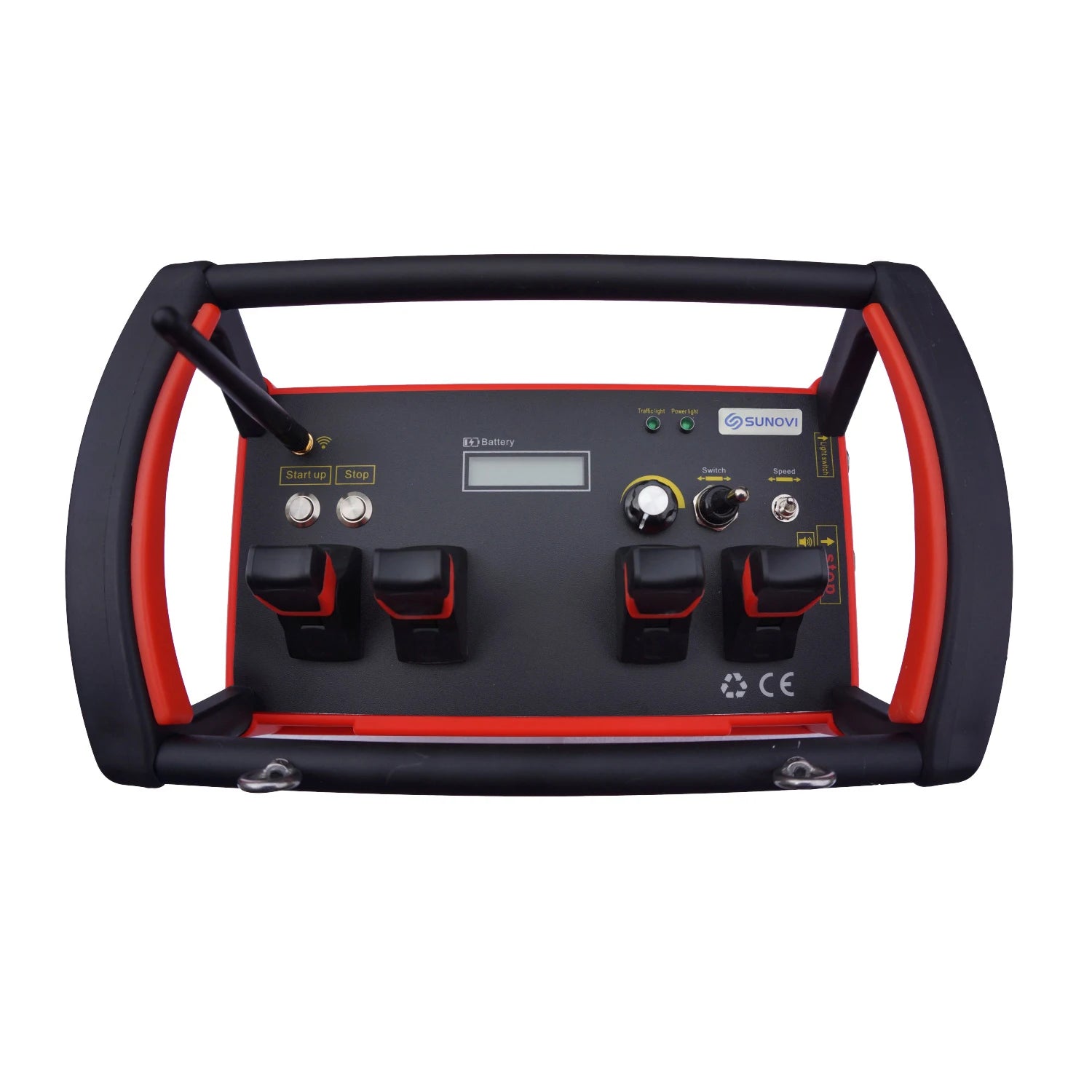 Quick Delivery 4-Button Joystick Remote Control 12 Volt Crane Remote with Fuel Supply for Construction Machinery Parts