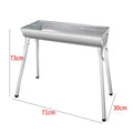 Modern Home & Restaurant Stainless Steel Camping Barbecue Grill Charcoal Folding BBQ Grill MegaBDM