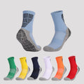 Support Custom Plain Non-Slip Youth Grip Anti Slip Soccer Socks Men Youth Football Socks