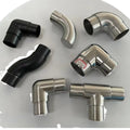Premium Quality Modern Design SS316 Stainless Steel 90 Degree 42.4MM Flooring Mounted Pipe Brackets Tube Connectors Railings