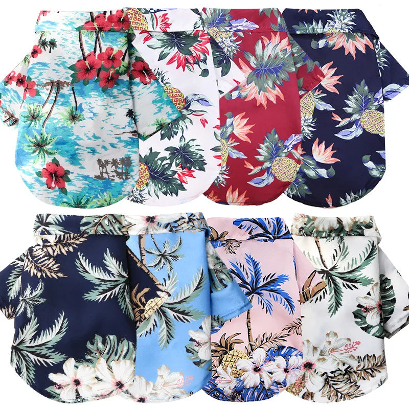 Fashion Pet Shirts Dog Beach Tank Top Vacation Summer Clothes