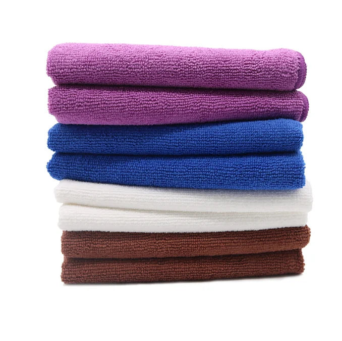 Streak Free Warp Knitting Microfiber Cleaning Cloth with Short Loop
