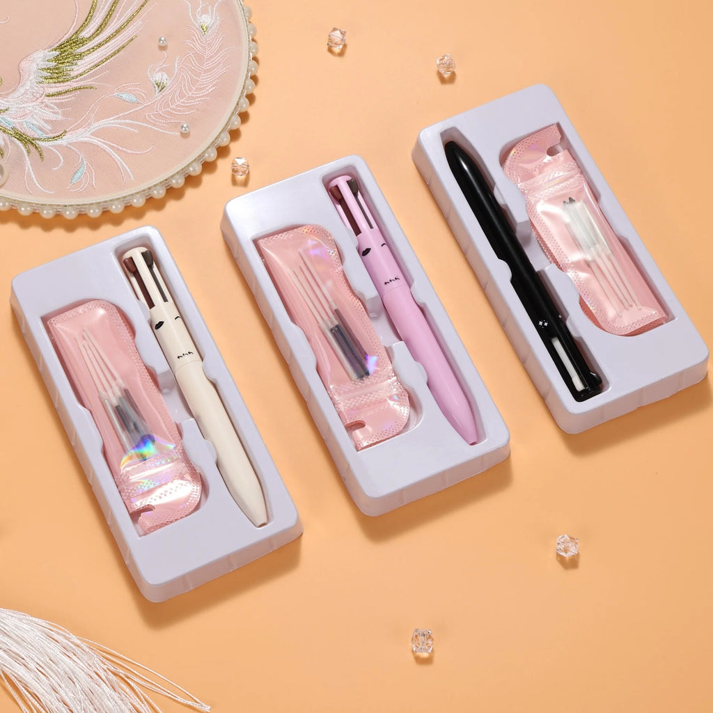 Multifunctional Waterproof Highlighter Pen Set Mineral Eyeliner Lip Liner Eyebrow Pencil