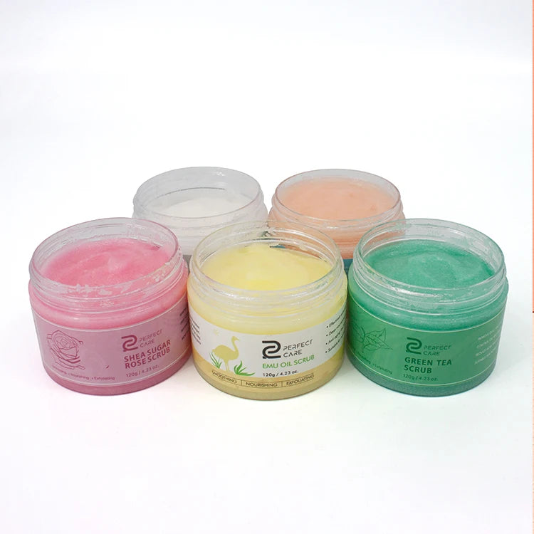 Private Label Exfoliating Natural Mango Peach Deep Cleansing Whitening SPA Fruit Body Scrub