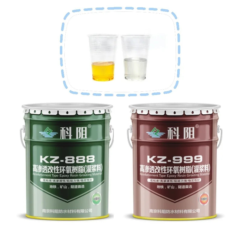 Wholesale Eco-Friendly High Strength Low Viscosity Epoxy Resin Epoxy Grout Liquid Material 20KG Concrete Repair Epoxy