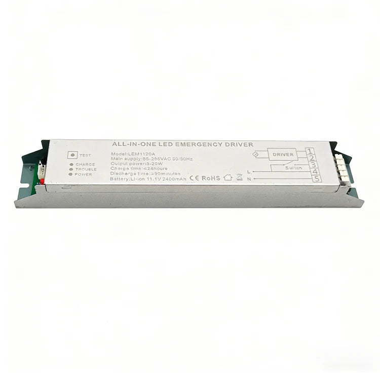Emergency Driver Dual Output AC-DC 12V DC Emergency Lighting System with MAX40W for LED Lights