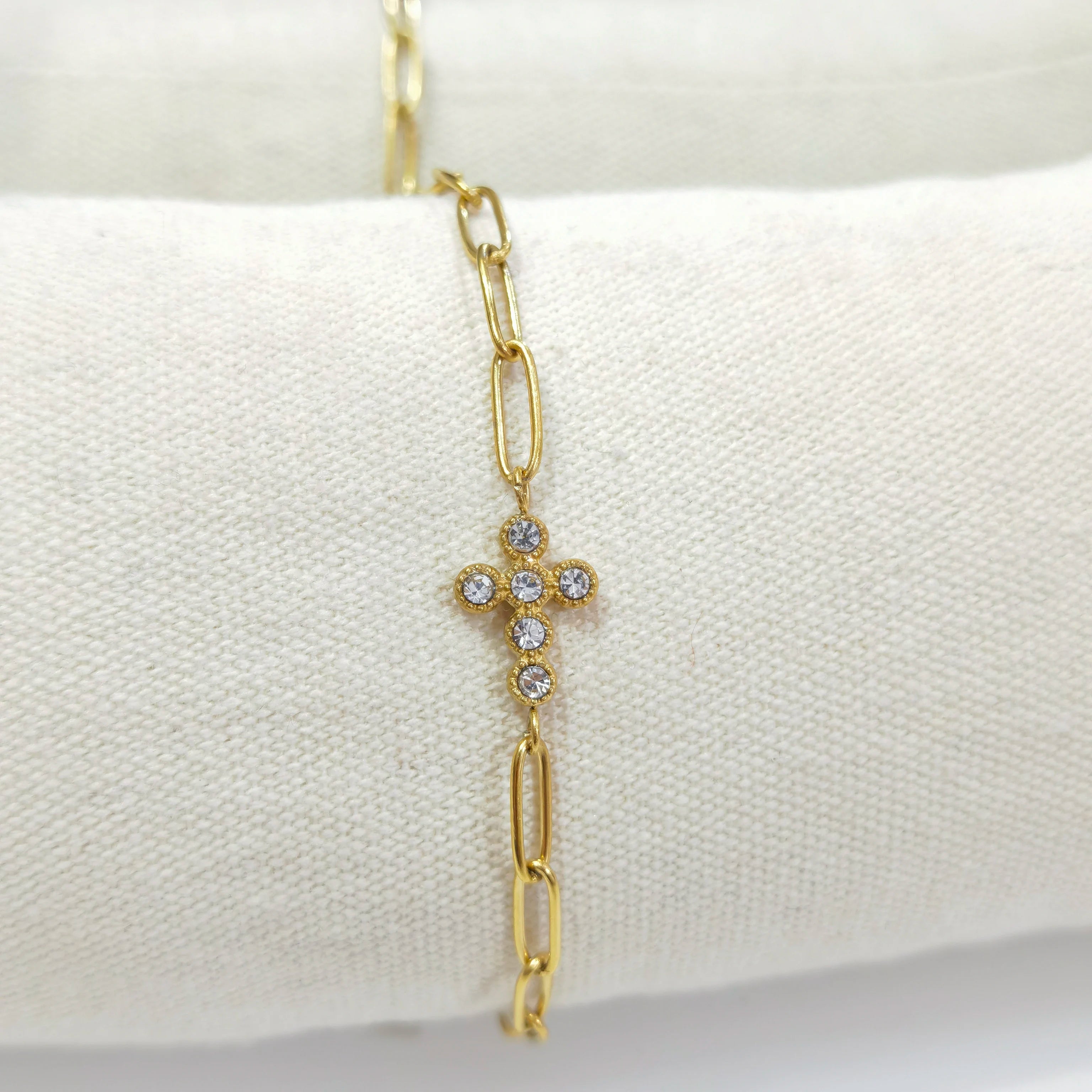 Men's Stainless Steel Cross Bracelet Fashion Jewelry for Men & Women Elegant Stainless Steel Bangles & Bracelets